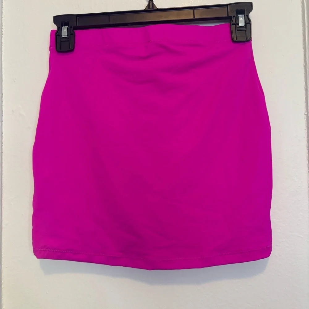 Skims Sporty Zipper Swim Mini Skirt Hibiscus - Size Small
